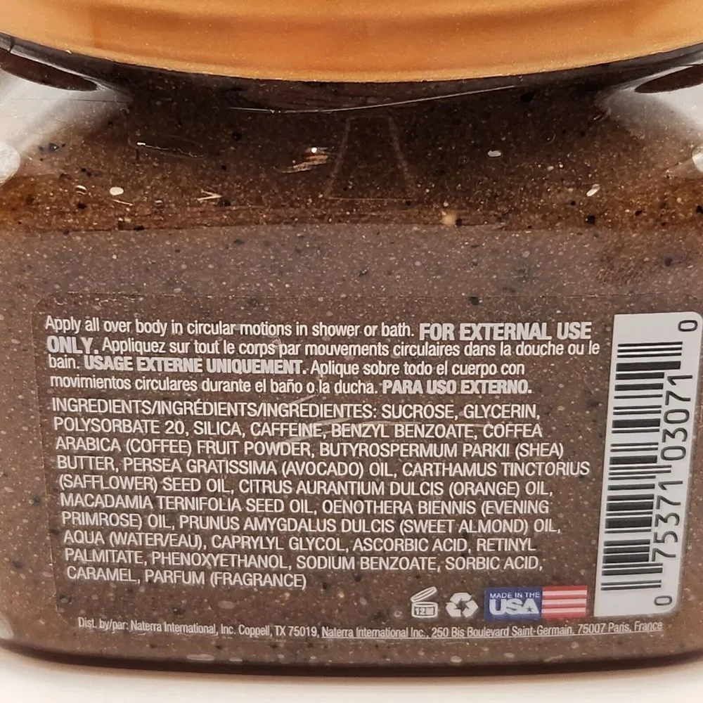 Rare Tree Hut Firming Sugar Scrub Mocha & Coffee Bean With Caffeine‎ . 18oz New